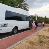 Busvervoer van leerlingen in Israël